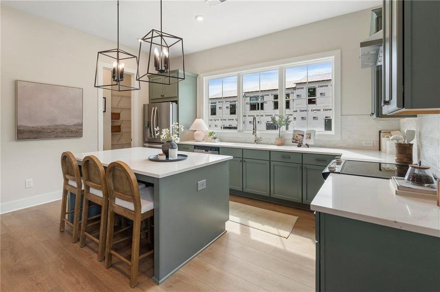Furnished interior view inside a new home in , Alpharetta (Image 10).