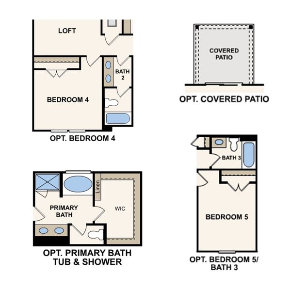 2D floor plan layout for the Nightingale by Century Communities in Martins Glen, Antioch, TN (Image 4). 2D floor plan layout for the Nightingale by Century Communities in Martins Glen, Antioch, TN (Image 4).