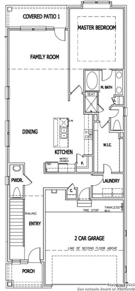 2D floor plan layout of this home in Crown Ridge Manor, San Antonio, TX (Image 3).