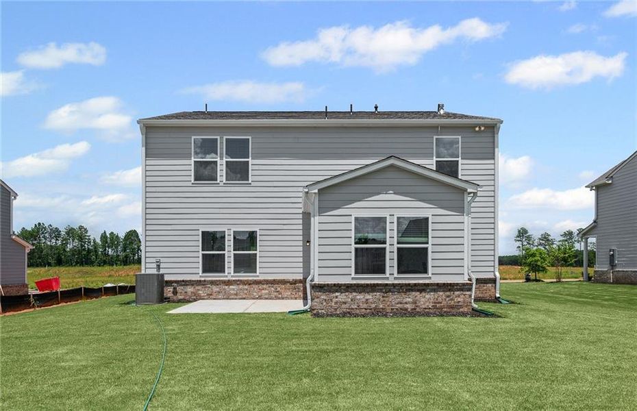 Front exterior of a new home in Anderson Point, McDonough, GA, highlighting curb appeal (Image 20).