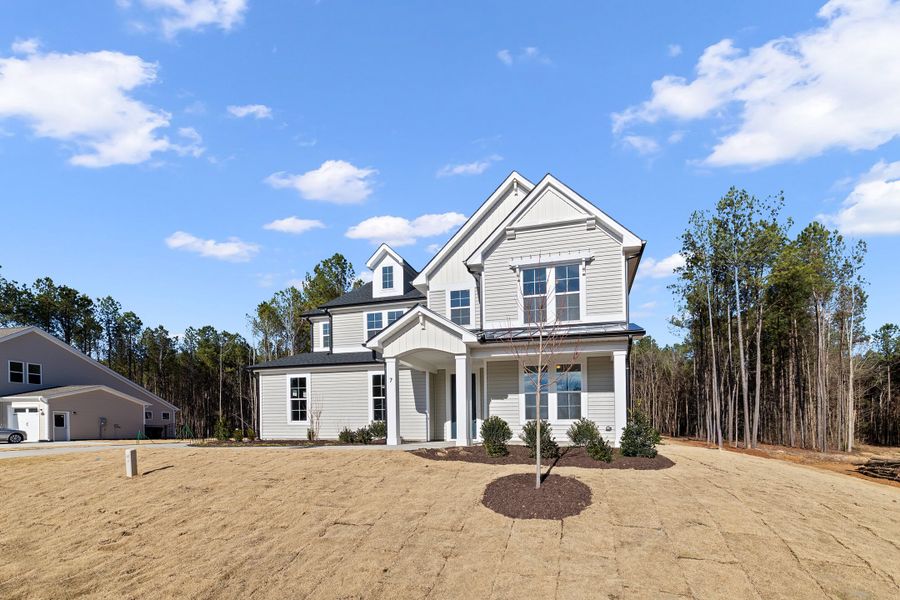 Representative exterior photo of a completed home built from the The Hampton by RobuckHomes in Baylee Ridge, Selma, NC (Image 43). Representative exterior photo of a completed home built from the The Hampton by RobuckHomes in Baylee Ridge, Selma, NC (Image 43).