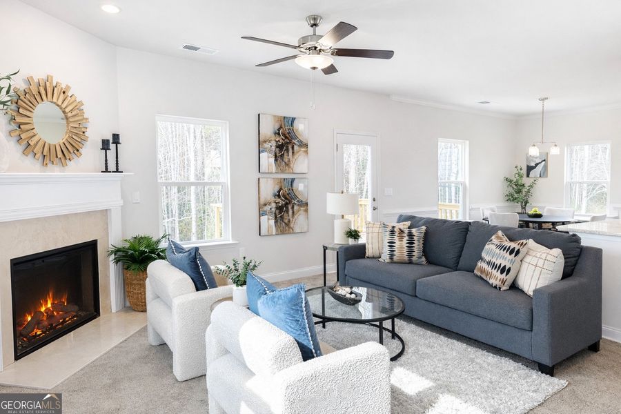 Furnished interior view inside a new home in Canterbury Villas, Carrollton (Image 5).