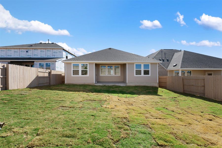 Exterior details and patio area of a home in The Colony 50s, Bastrop (Image 4). Exterior details and patio area of a home in The Colony 50s, Bastrop (Image 4).
