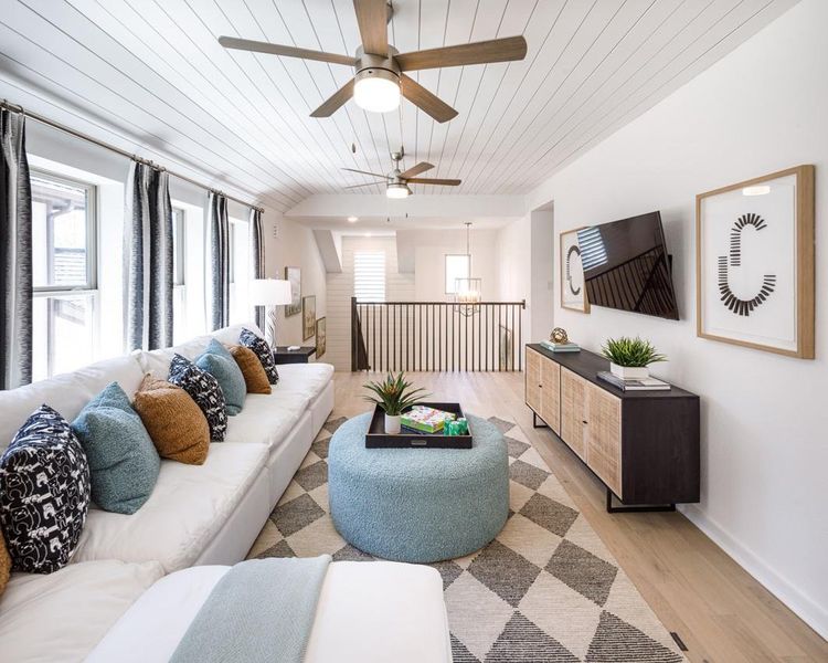 Furnished interior view inside a new home in Riceland, Mont Belvieu (Image 42).