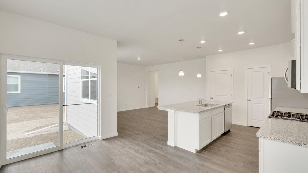 Representative furnished interior of a home built from the Cabral by D.R. Horton in The Ridge at Lorson Ranch, Colorado Springs (Image 8).