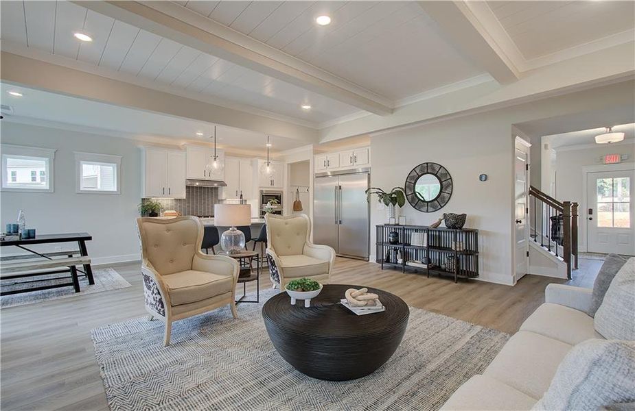 Furnished interior view inside a new home in Rosewood Lake Estates, Hoschton (Image 6).