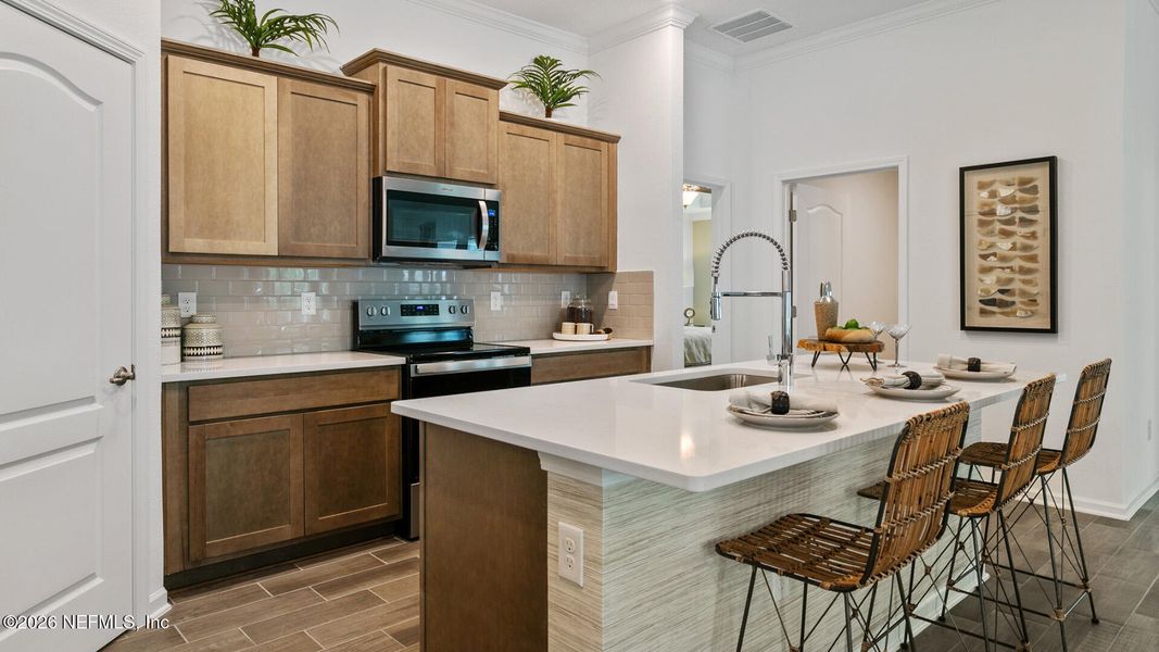Furnished interior view inside a new home in Sawmill Branch, Palm Coast (Image 16).