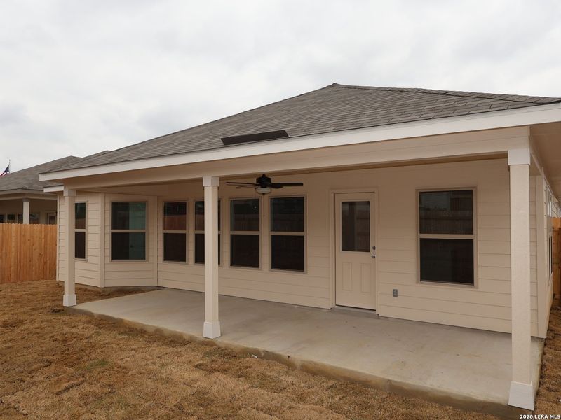 Exterior details and patio area of a home in Greenspoint Heights, Seguin (Image 3).