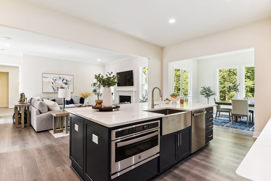 Representative furnished interior of a home built from the Lexington II by Caruso Homes in Rolling Meadows, Mooresville (Image 76).
