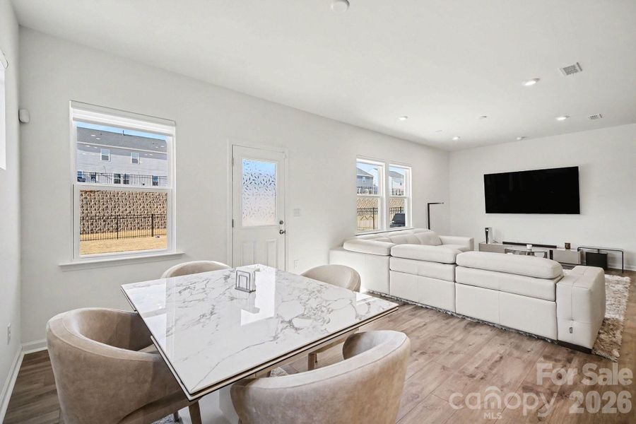 Furnished interior view inside a new home in Parkside Crossing, Charlotte (Image 14).