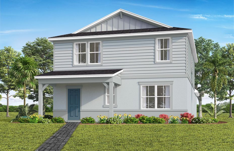 Representative exterior photo of a completed home built from the Mabel by Pulte Homes in Lakehaven Estates, Clermont, FL (Image 2). Representative exterior photo of a completed home built from the Mabel by Pulte Homes in Lakehaven Estates, Clermont, FL (Image 2).