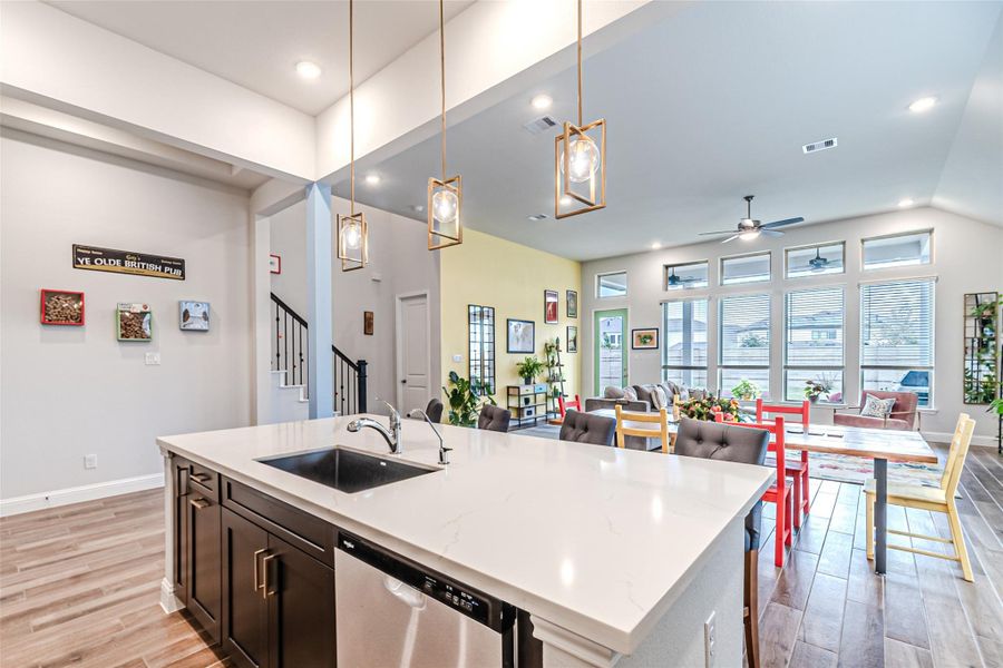 Furnished interior view inside a new home in Bridgeland: Heritage Collection, Cypress (Image 10). Furnished interior view inside a new home in Bridgeland: Heritage Collection, Cypress (Image 10).