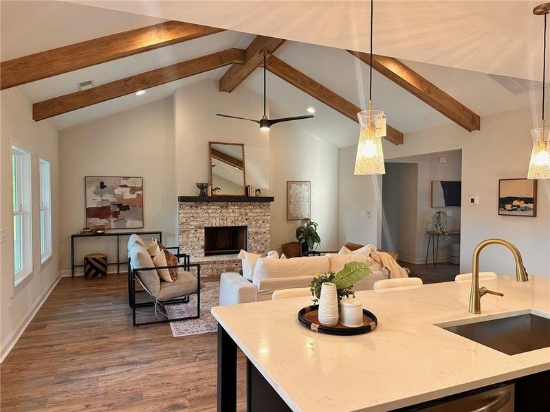 Furnished interior view inside a new home in The Reserve at Red Oaks, Carrollton (Image 18).