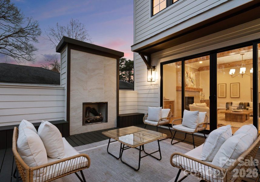 Exterior details and patio area of a home in , Charlotte (Image 3).