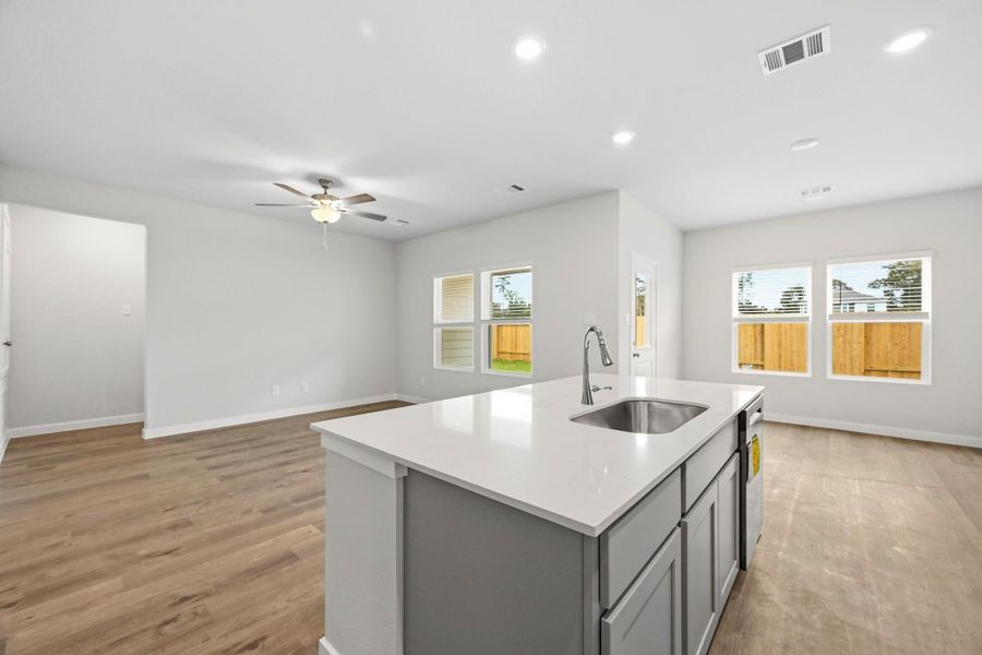 Furnished interior view inside a new home in Crockett Meadows, Conroe (Image 6).