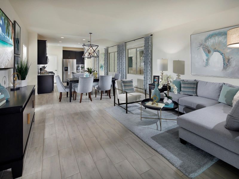The 1600 floorplan modeled at La Estancia.