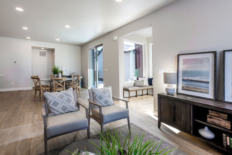Representative furnished interior of a home built from the Tesla by Hartford Homes in Trailside, Timnath (Image 37).