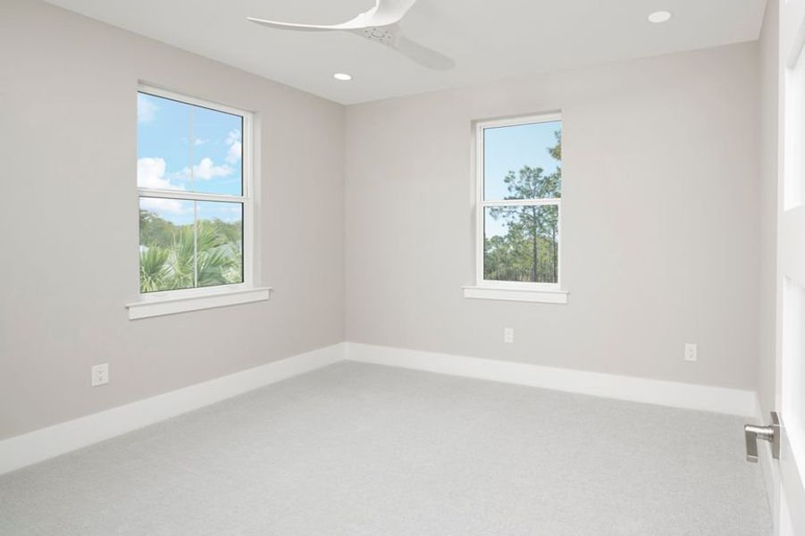 Representative unfurnished interior of a home built from the Grand Mainsail by Minto Communities in Latitude Margaritaville Watersound, Panama City Beach (Image 14).