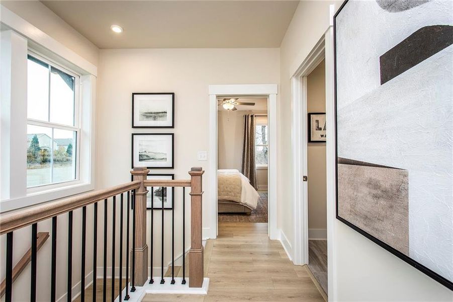 Furnished interior view inside a new home in Towne Village at Suwanee Dam, Sugar Hill (Image 19). Furnished interior view inside a new home in Towne Village at Suwanee Dam, Sugar Hill (Image 19).