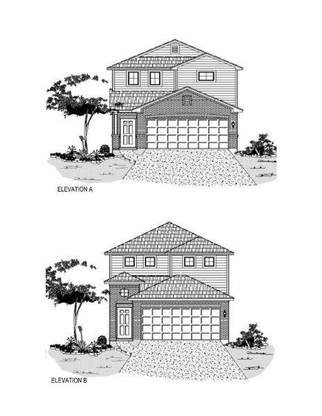 Front exterior of a new home in Woodland Lakes, Houston, TX, highlighting curb appeal (Image 1). Front exterior of a new home in Woodland Lakes, Houston, TX, highlighting curb appeal (Image 1).