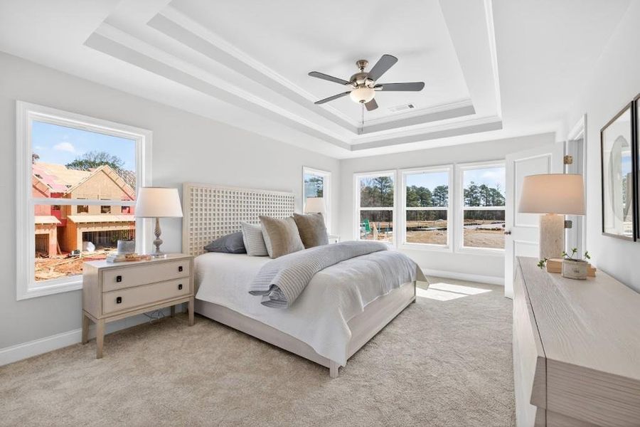Furnished interior view inside a new home in , Suwanee (Image 27).