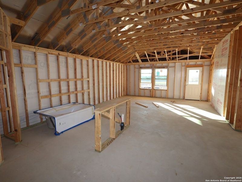 In-progress construction of a new home in Mesquite Ridge, San Antonio, TX (Image 25).