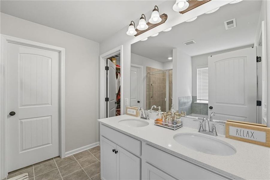 Furnished interior in a model home at Camp Creek Village in Atlanta (Image 18). Furnished interior in a model home at Camp Creek Village in Atlanta (Image 18).