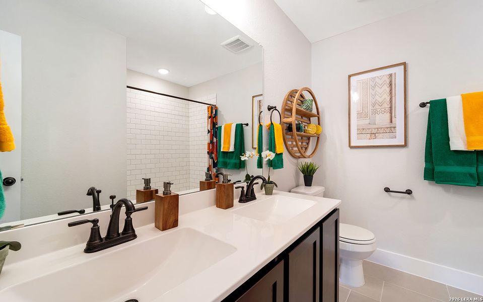 Furnished interior view inside a new home in Morgan Meadows, San Antonio (Image 20). Furnished interior view inside a new home in Morgan Meadows, San Antonio (Image 20).