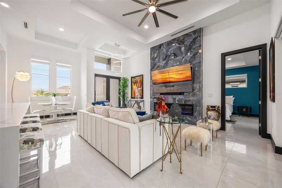Furnished interior view inside a new home in , Cape Coral (Image 36).
