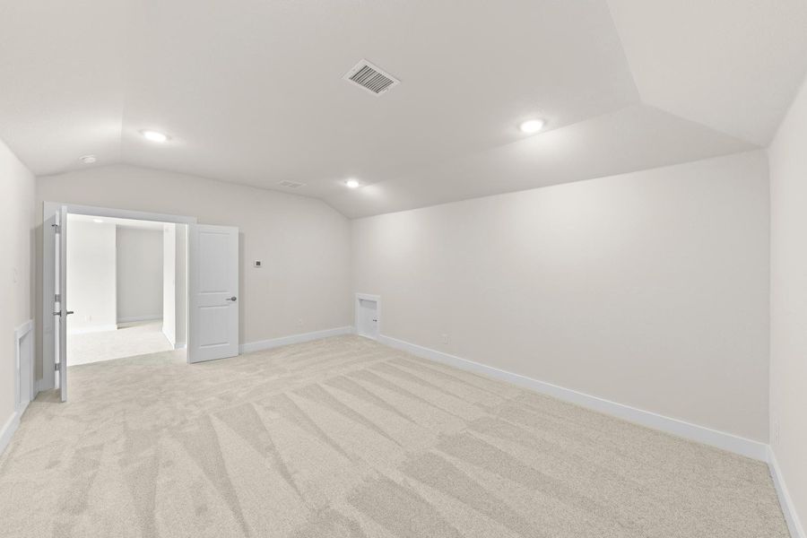 Spacious, unfurnished interior of a new home in Discovery Collection at Painted Tree Village, McKinney (Image 22). Spacious, unfurnished interior of a new home in Discovery Collection at Painted Tree Village, McKinney (Image 22).