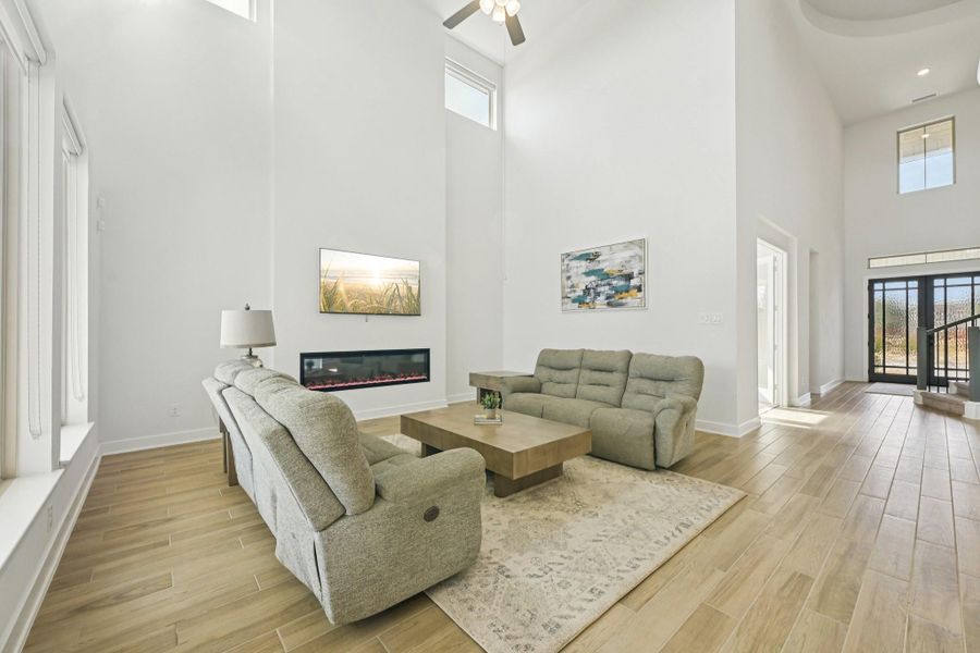 Furnished interior view inside a new home in Elyson, Katy (Image 11).