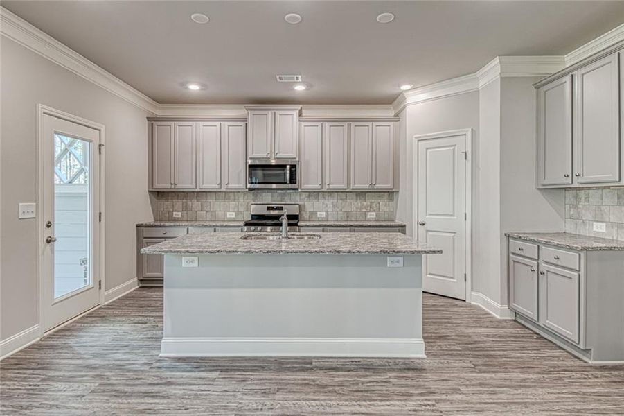 Furnished interior view inside a new home in Enclave at Logan Point, Loganville (Image 5).