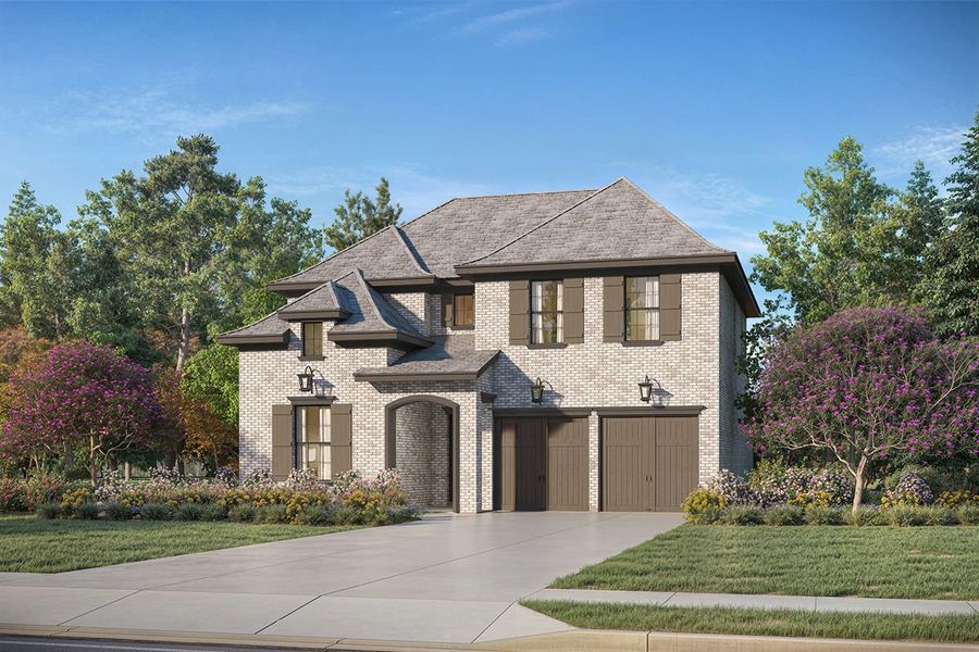 Representative exterior photo of a completed home built from the Fairway 56 by Landon Homes in Fields Select - 50's, Frisco, TX (Image 21). Representative exterior photo of a completed home built from the Fairway 56 by Landon Homes in Fields Select - 50's, Frisco, TX (Image 21).