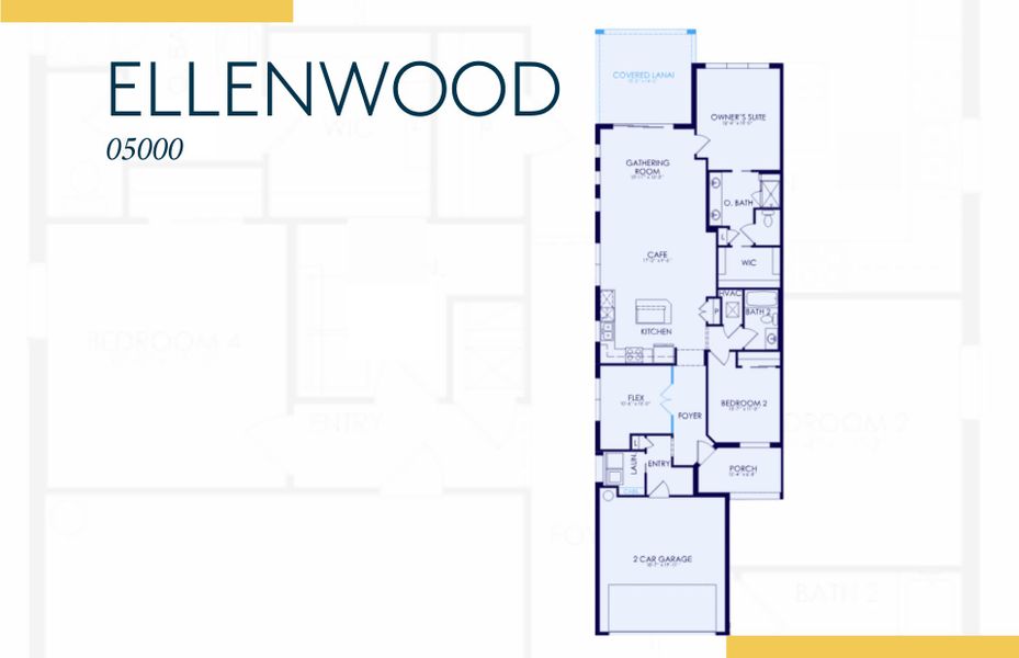 2D floor plan layout of this home in Legacy Groves, Nokomis, FL (Image 3).