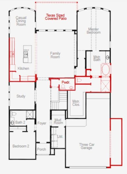 2D floor plan layout of this home in , Richmond, TX (Image 2). 2D floor plan layout of this home in , Richmond, TX (Image 2).