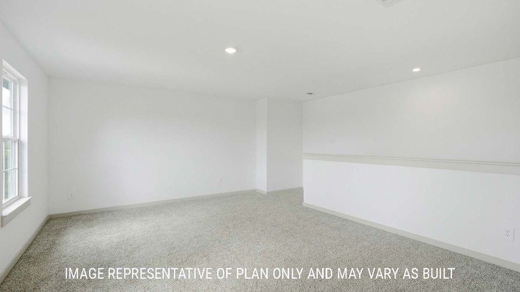 Representative unfurnished interior of a home built from the Mitchell by D.R. Horton in China Grove, China (Image 22).