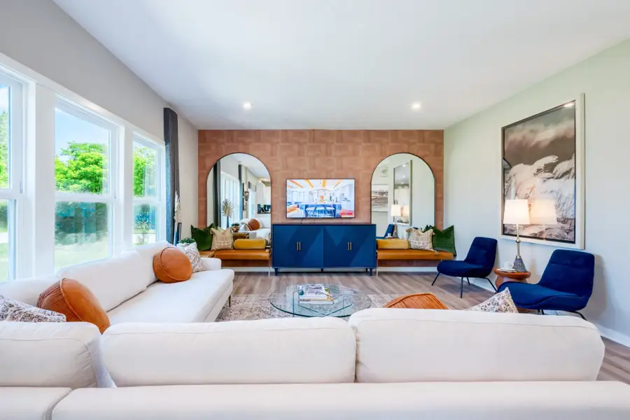 Representative furnished interior of a home built from the Greenbriar by Fischer Homes in Crossvine Estates, Hoschton (Image 5).