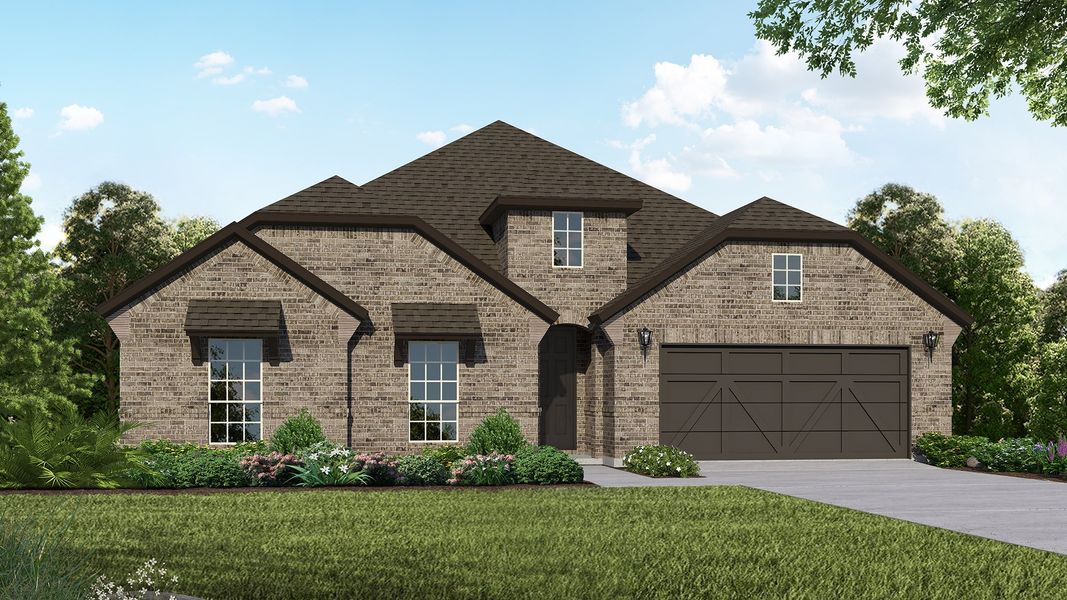 Plan 1683 Elevation B by American Legend Homes