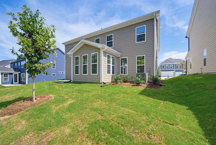 Exterior details and patio area of a home in Sweetbrier, Durham (Image 19).