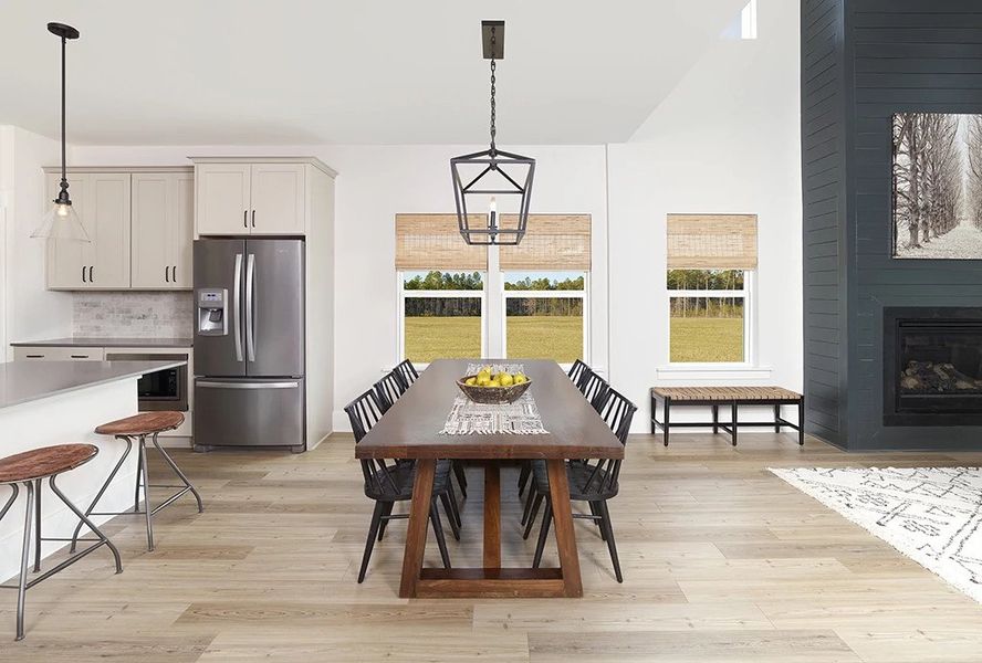 Representative furnished interior of a home built from the Harrison by Ashton Woods in Watson Hill, Summerville (Image 7).