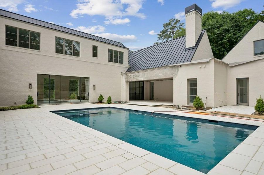 Exterior details and patio area of a home in , Atlanta (Image 4). Exterior details and patio area of a home in , Atlanta (Image 4).