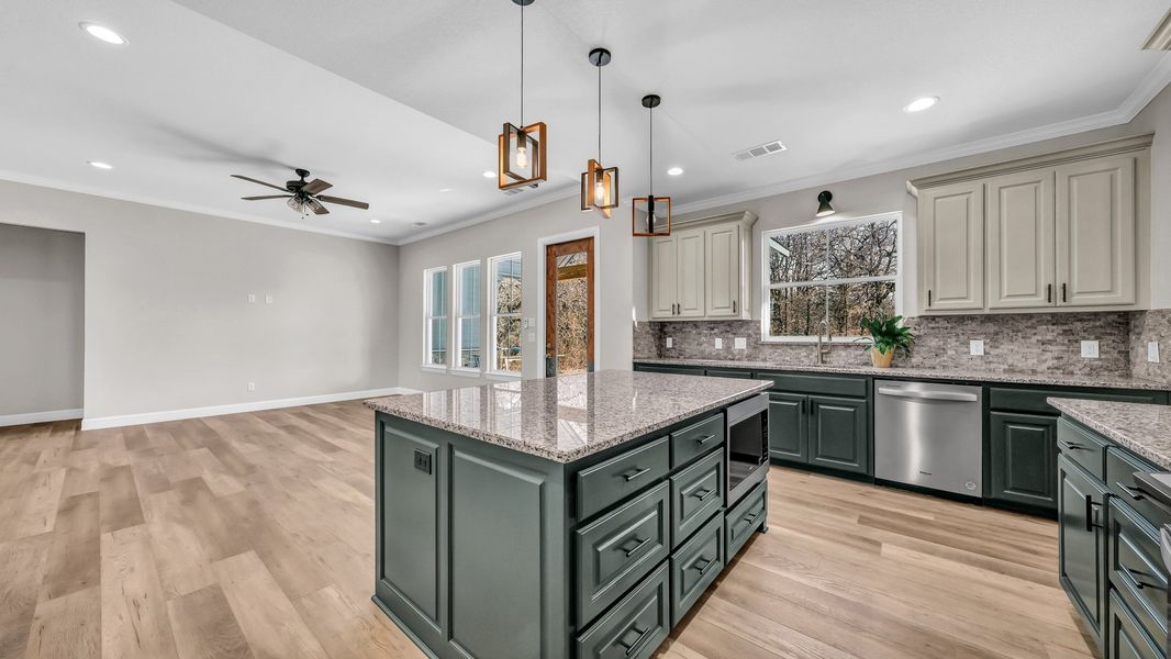 Representative furnished interior of a home built from the Clementine by Zeal Home Builders in Saddle Crest Estates, Weatherford (Image 6).