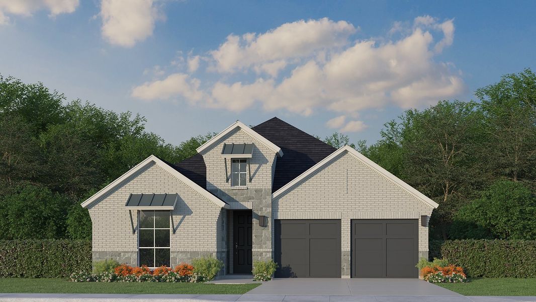 Plan 1535 Elevation C with Stone Plan 1535 Elevation C with Stone