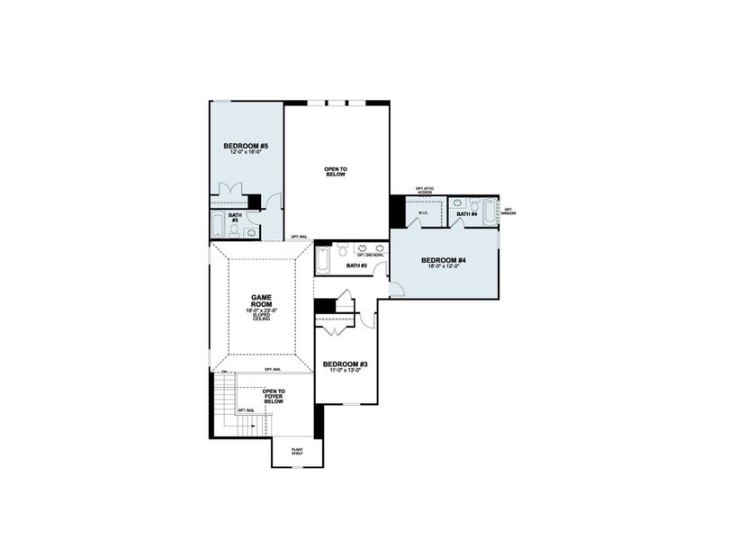 2D floor plan layout of this home in Barksdale, Leander, TX (Image 3). 2D floor plan layout of this home in Barksdale, Leander, TX (Image 3).