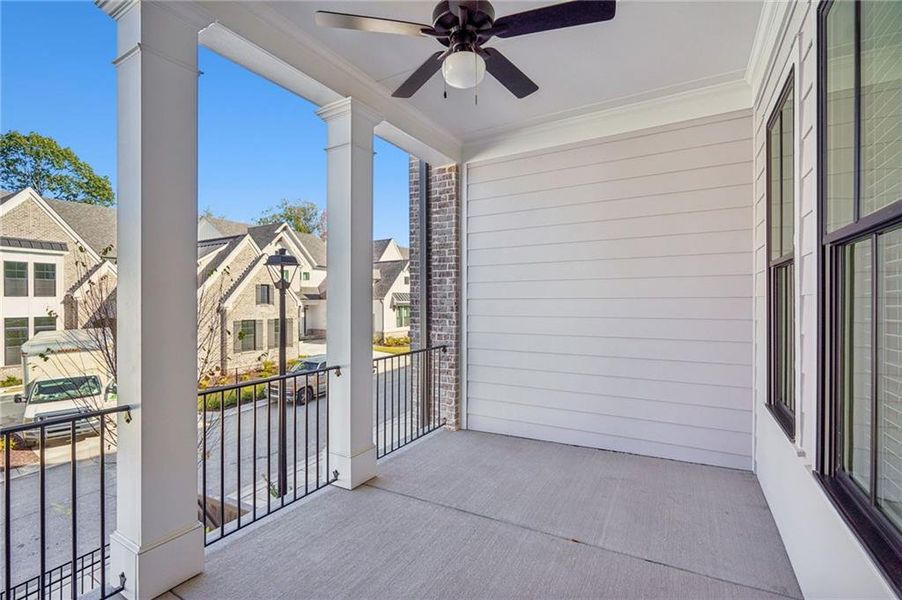 Exterior details and patio area of a home in Waterside Condos, Peachtree Corners (Image 3).