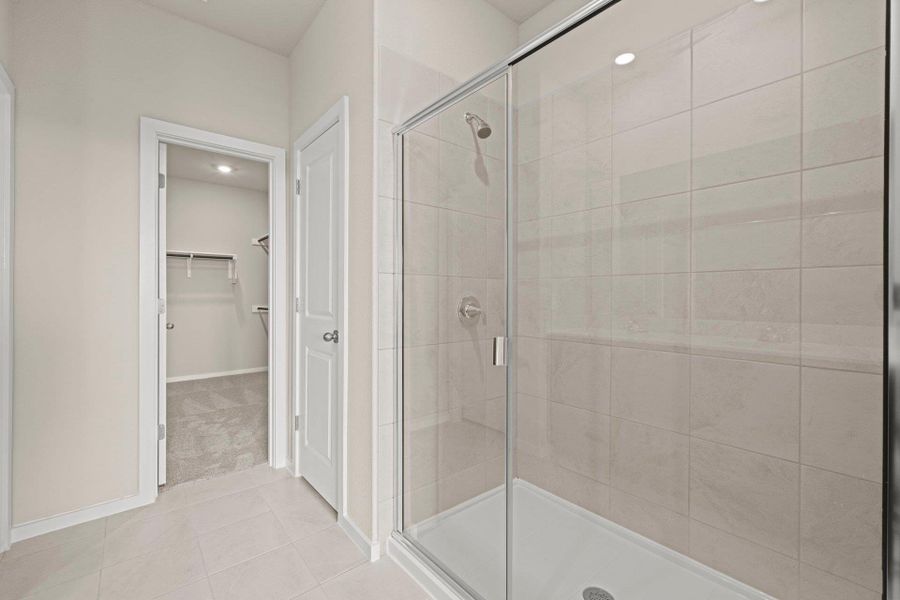 Walk-in shower in Primary Bath