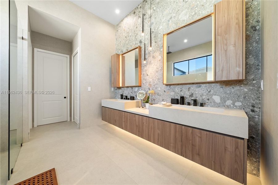 Furnished interior view inside a new home in , Miami (Image 9). Furnished interior view inside a new home in , Miami (Image 9).