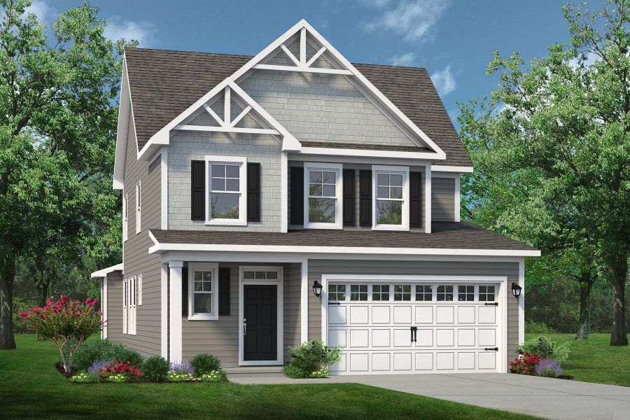 Representative exterior photo of a completed home built from the The Hibiscus by Chesapeake Homes in Coastal Club of the Carolinas, Calabash, NC (Image 25).