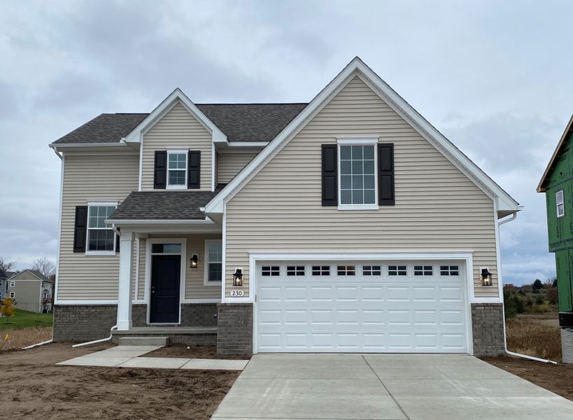 Representative exterior photo of a completed home built from the The Eaton by Norfolk Homes in Preserve at Magnolia Park, Jackson, MI (Image 22). Representative exterior photo of a completed home built from the The Eaton by Norfolk Homes in Preserve at Magnolia Park, Jackson, MI (Image 22).