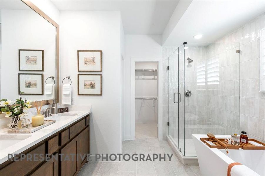 Furnished interior view inside a new home in The Parks at Wilson Creek, Celina (Image 29).
